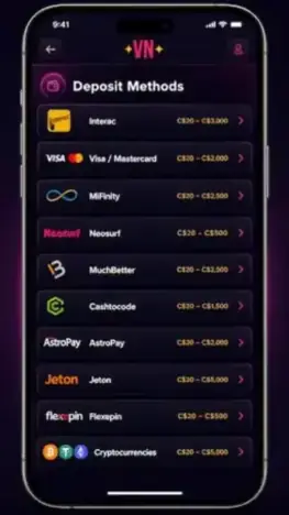 Vegasnow Making a Deposit - Reference Notes